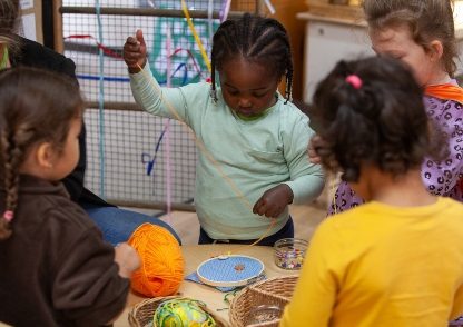 Sewing with children